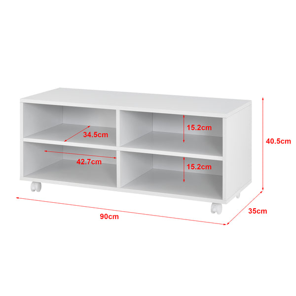 Szafka niska na kółkach Gränne 90x35x41cm w różnych kolorach. kolory [en.casa]