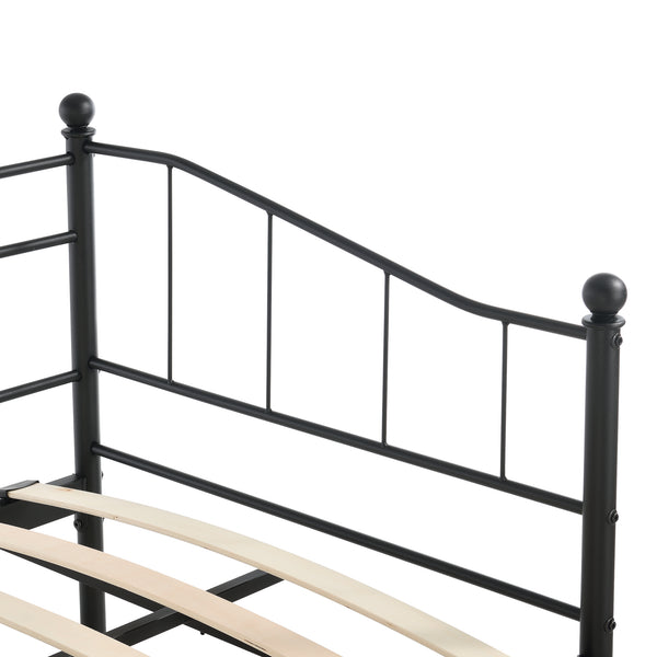 Łóżko metalowe Arjeplog 90x200 cm do 150 kg różne kolory Colours en.casa