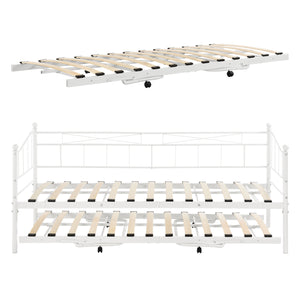 Łóżko metalowe Skutskär 90x200cm en.casa