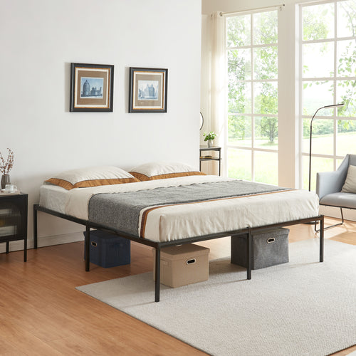 Łóżko metalowe Vårdö [en.casa]