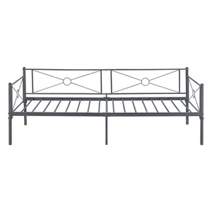 Łóżko metalowe Alvesta 90x200 cm z zagłówkiem i podnóżkiem w różnych kolorach kolory en.casa