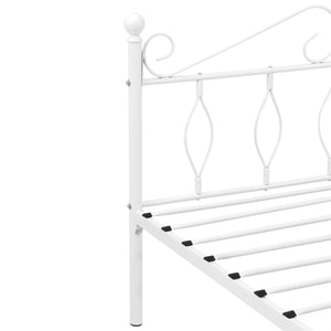 Łóżko metalowe Apolda do 300kg różne rozmiary Rozmiary Biały [en.casa]