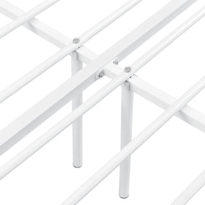 Łóżko metalowe Apolda do 300kg różne rozmiary Rozmiary Biały [en.casa]