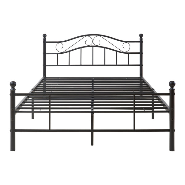 Łóżko metalowe Florenz 120x200 cm z materacem z zimnej pianki lub bez w różnych kolorach kolory [en.casa]