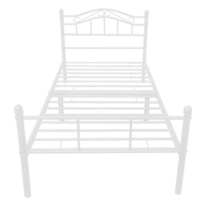 Łóżko metalowe Florencja 120x200 cm z/bez materaca z pianki zimnej różne kolory [en.casa]