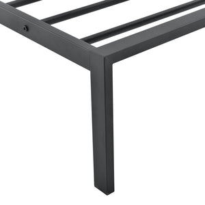 Łóżko metalowe Imatra stal czarny [en.casa]