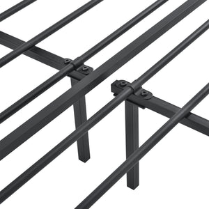 Łóżko metalowe Imatra stal czarny [en.casa]