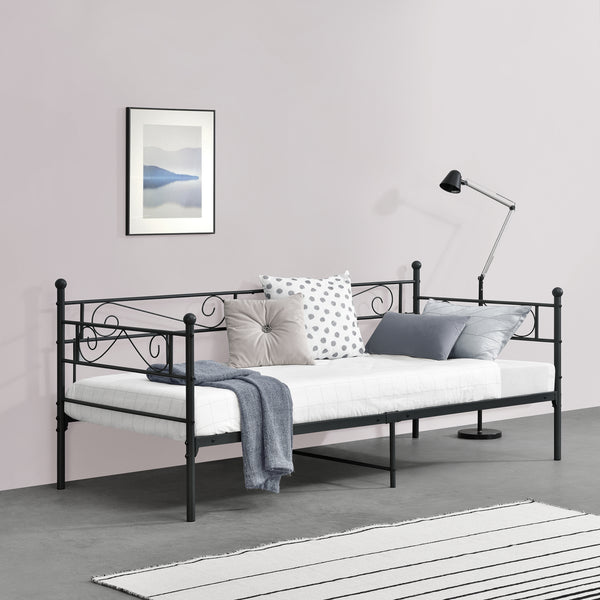 Łóżko metalowe Kerava 90x200 cm w różnych kolorach kolory en.casa
