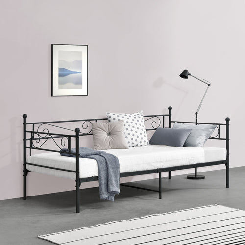 Łóżko metalowe Kerava 90x200 cm w różnych kolorach kolory en.casa