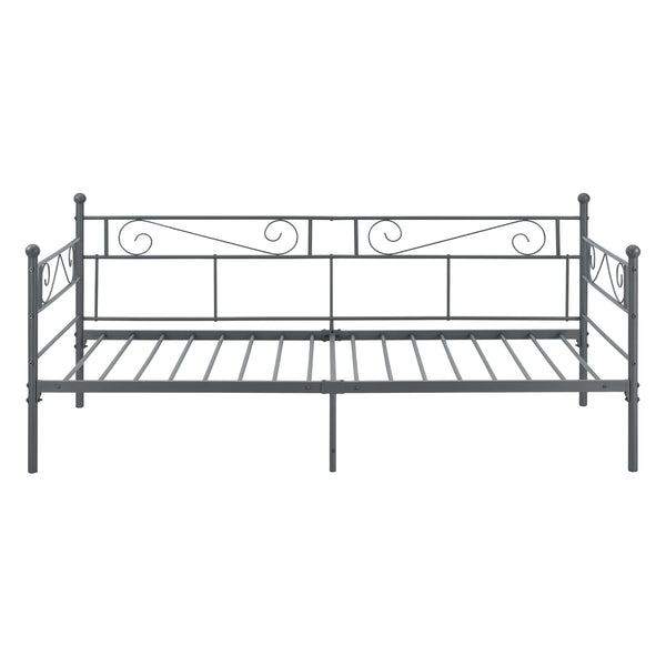 Metalowe łóżko Kerava 90x200 cm z materacem z zimnej pianki w różnych kolorach Colours en.casa