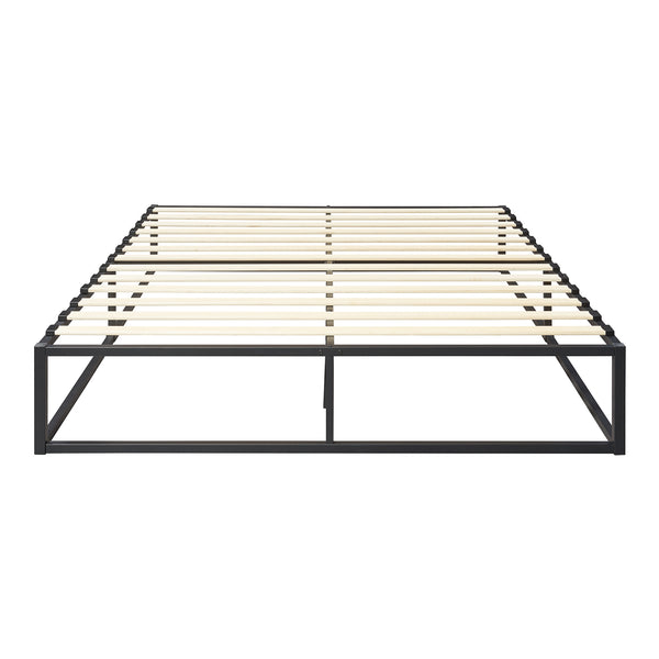 Łóżko metalowe Kreta czarne w różnych rozmiarach rozmiary [en.casa]