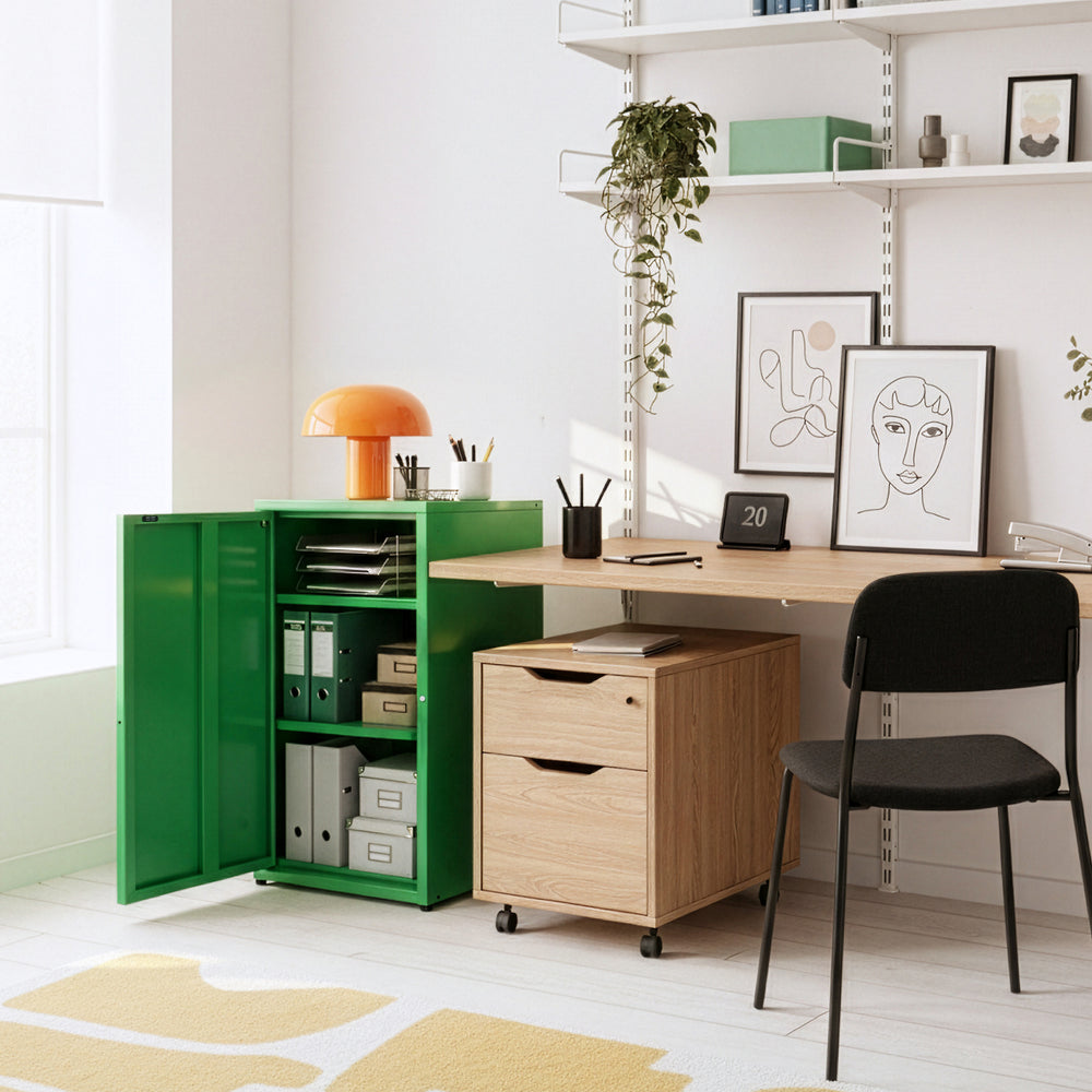 Metallschrank Burlöv Stahl [en.casa] - premiumXL