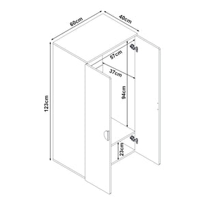 Szafa dziecięca Sandnes 123x60x40 cm [en.casa]