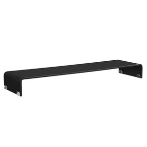 Podwyższenie monitora Pretoria w różnych rozmiarach Czarny Przezroczysty en.casa