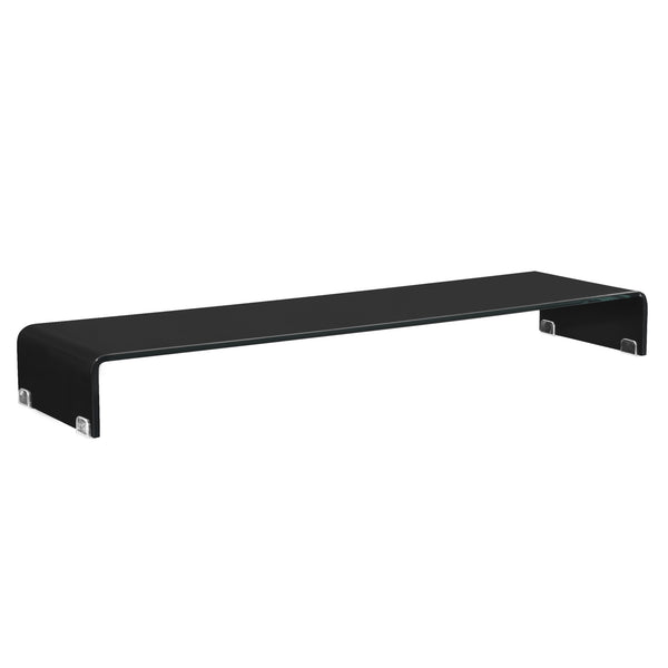 Podwyższenie monitora Pretoria w różnych rozmiarach Czarny Przezroczysty en.casa