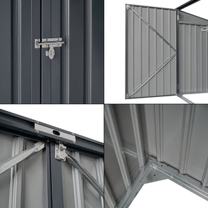 Pojemnik na odpady Grebin na 2/3 pojemniki ciemnoszary w różnych rozmiarach rozmiary [en.casa]