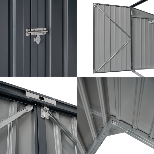 Pojemnik na odpady Grebin na 2/3 pojemniki ciemnoszary w różnych rozmiarach rozmiary [en.casa]