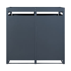 Pojemnik na odpady Valkeakoski antracytowy w różnych rozmiarach. rozmiary [en.casa]