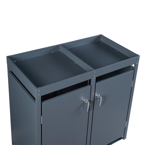 Pojemnik na odpady Valkeakoski antracytowy w różnych rozmiarach. rozmiary [en.casa]