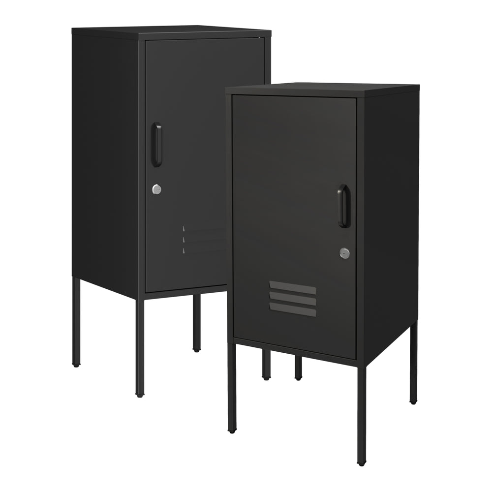 Szafka nocna Hausjärvi zestaw 2 uchwytów do drzwi prawych i lewych [en.casa]