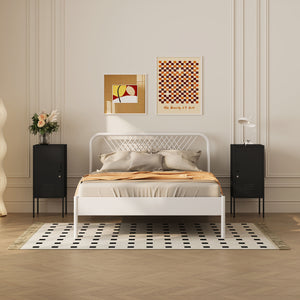 Szafka nocna Hausjärvi zestaw 2 uchwytów do drzwi prawych i lewych [en.casa]