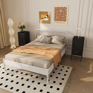 Szafka nocna Hausjärvi zestaw 2 uchwytów do drzwi prawych i lewych [en.casa]