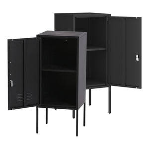 Szafka nocna Hausjärvi zestaw 2 uchwytów do drzwi prawych i lewych [en.casa]