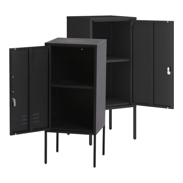 Szafka nocna Hausjärvi zestaw 2 uchwytów do drzwi prawych i lewych [en.casa]