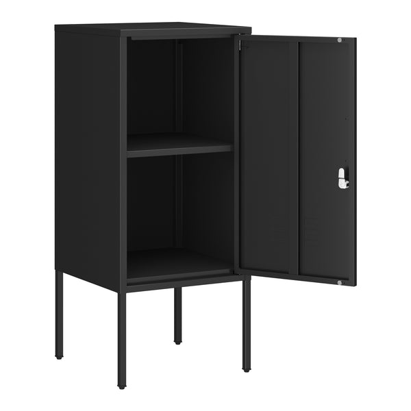 Szafka nocna Hausjärvi 82x35x35 cm Uchwyt drzwi lewy stalowy [en.casa]