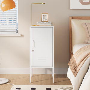 Szafka nocna Hausjärvi 82x35x35 cm Uchwyt drzwi lewy stalowy [en.casa]