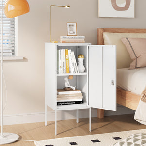 Szafka nocna Hausjärvi 82x35x35 cm Uchwyt drzwi lewy stalowy [en.casa]