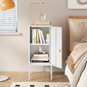 Szafka nocna Hausjärvi 82x35x35 cm Uchwyt drzwi lewy stalowy [en.casa]