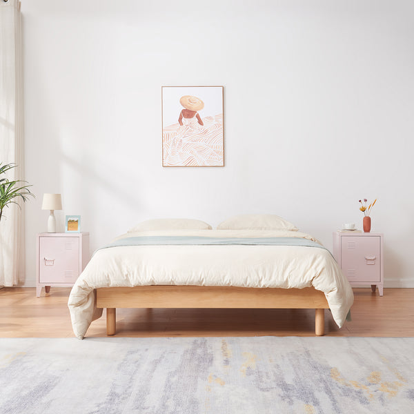 Szafka nocna Inari zestaw 2 drzwi uchwyt prawy i lewy [en.casa]