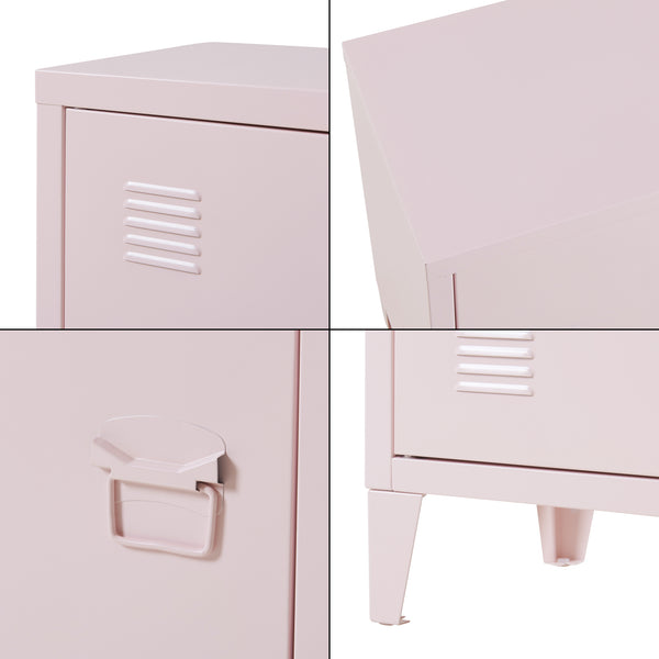 Szafka nocna Inari zestaw 2 drzwi uchwyt prawy i lewy [en.casa]