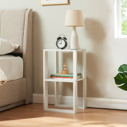 Beistelltisch Thyholm 55x30x30 cm Weiß [en.casa] - premiumXL