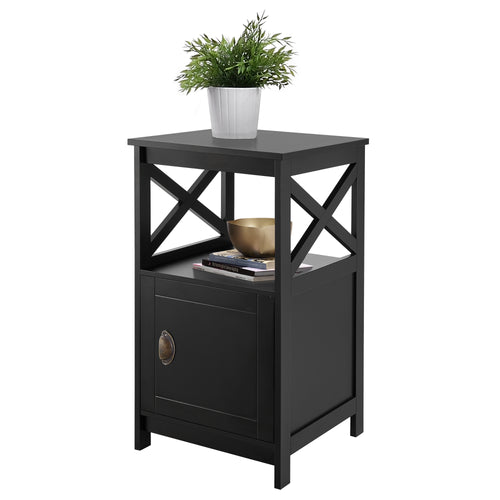 Stolik pomocniczy Utajärvi Stolik kawowy 74x40x40cm Stolik do kawy Czarny [en.casa]