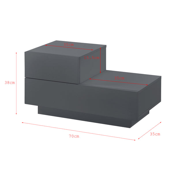 Stolik boczny Sebokeng lewy 38x70x35 cm w różnych kolorach kolory en.casa