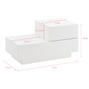 Stolik boczny Sebokeng prawy 38x70x35 cm w różnych kolorach kolory en.casa