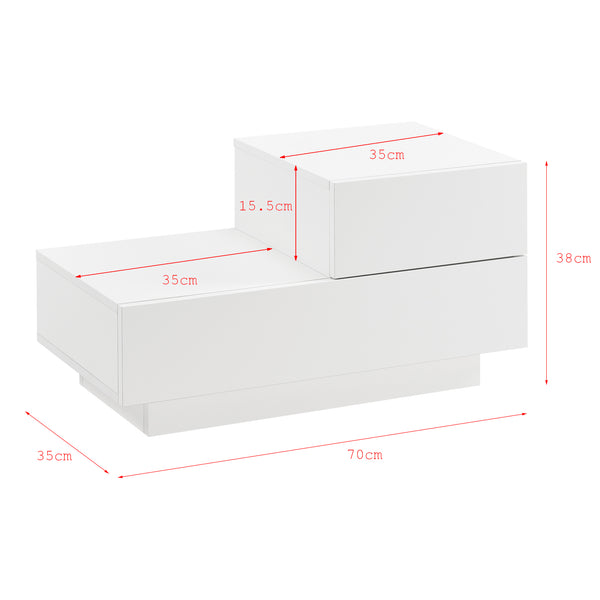 Stolik boczny Sebokeng prawy 38x70x35 cm w różnych kolorach kolory en.casa