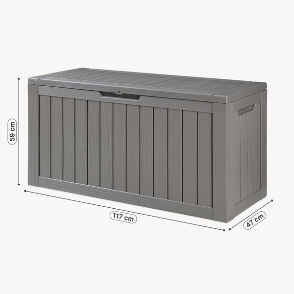 Pojemnik do przechowywania na zewnątrz Vades 117x47x59 cm [casa.pro]
