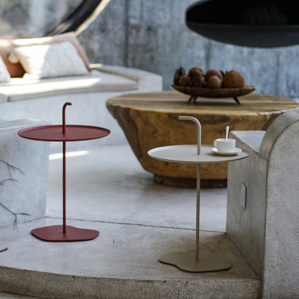 Metalowy stolik zewnętrzny Calimera 56,5 x Ø 38 cm [casa.pro]