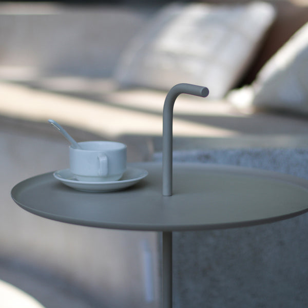 Metalowy stolik zewnętrzny Calimera 56,5 x Ø 38 cm [casa.pro]