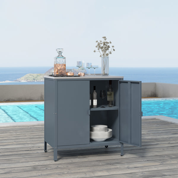 Szafka zewnętrzna Bolognano 92x80x50 cm [casa.pro]