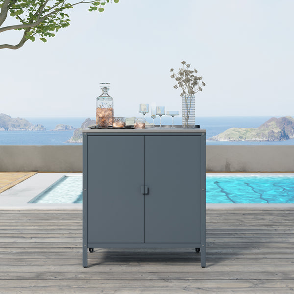 Szafka zewnętrzna Bolognano 92x80x50 cm [casa.pro]