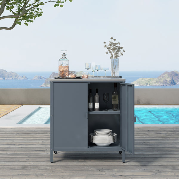 Szafka zewnętrzna Bolognano 92x80x50 cm [casa.pro]