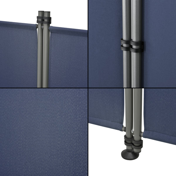 Ścianka działowa Modica Outdoor 170x215 cm w czterech częściach w różnych kolorach. kolory pro.tec