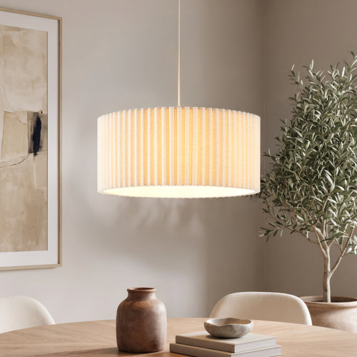 Lampa wisząca Kupimi Ø45 cm Beżowy [lux.pro]