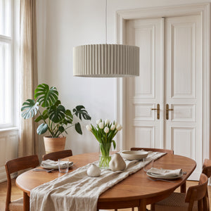 Lampa wisząca Kupimi Ø45 cm Beżowy [lux.pro]