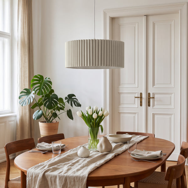 Lampa wisząca Kupimi Ø45 cm Beżowy [lux.pro]