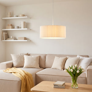 Lampa wisząca Kupimi Ø45 cm Beżowy [lux.pro]